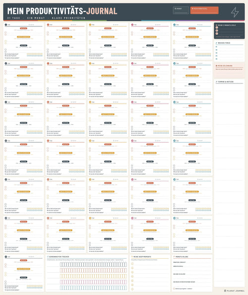Productivity Plakat 84 × 100 cm – Anthrazit
