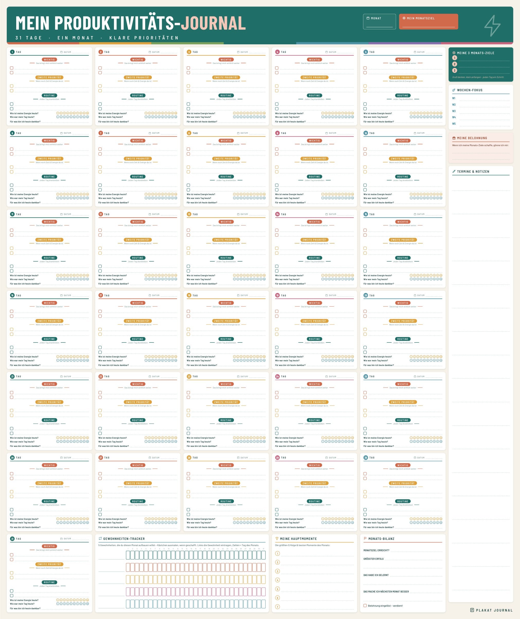 Productivity Plakat 84 × 100 cm – Standard